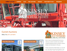 Tablet Screenshot of kinseyauction.com